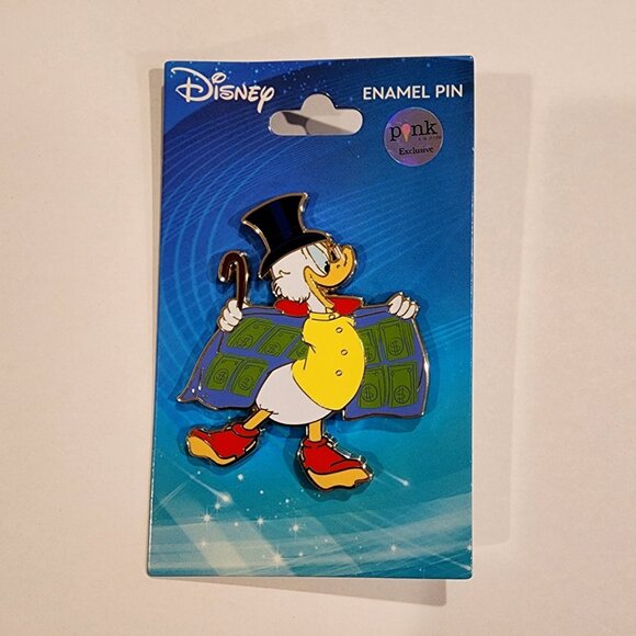 Disney Palm Scrooge Mcduck Duck Tales Dollar Cape Enamel Pin NEW - Picture 9 of 10